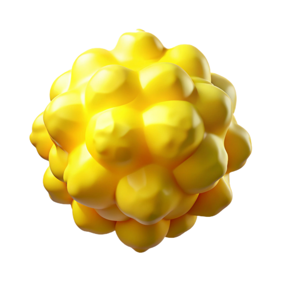 stunning modern Bright Yellow Vapor Explosion Cutout on Transparent Background high resolution png