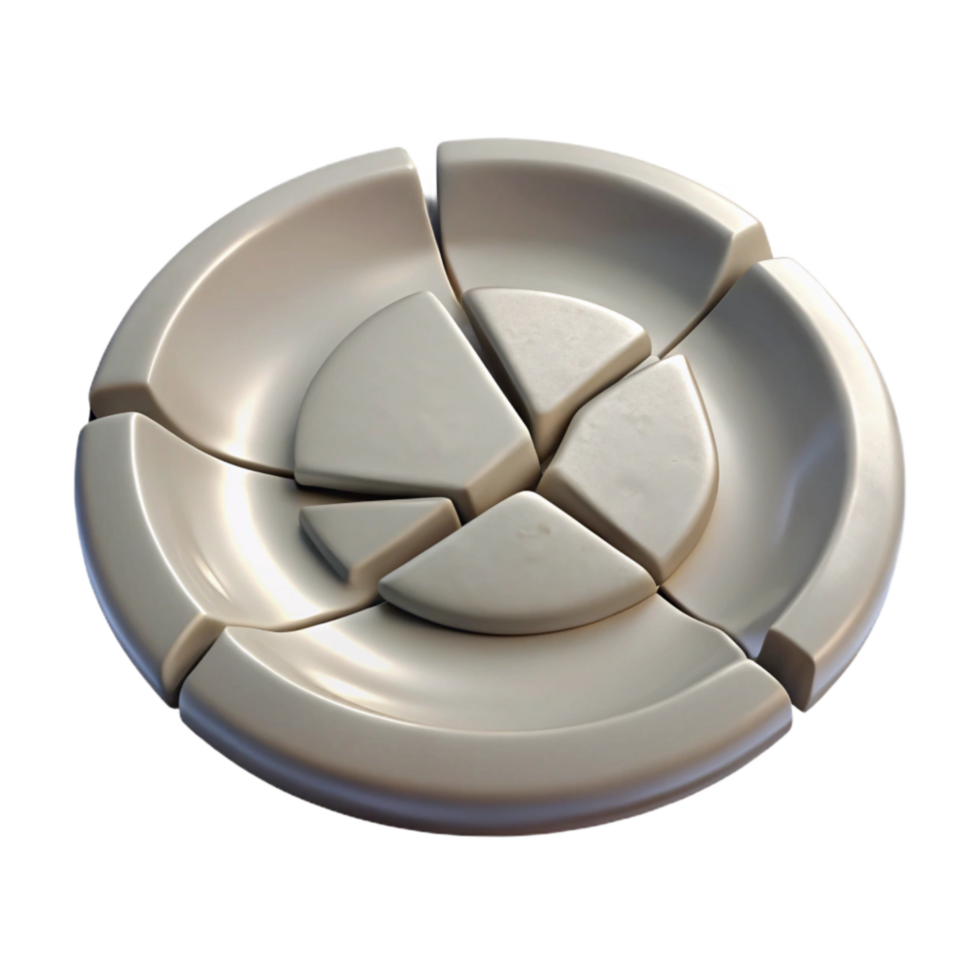 magnificent rustic Broken Ceramic Plate with Crack Detail Isolated genuine png
