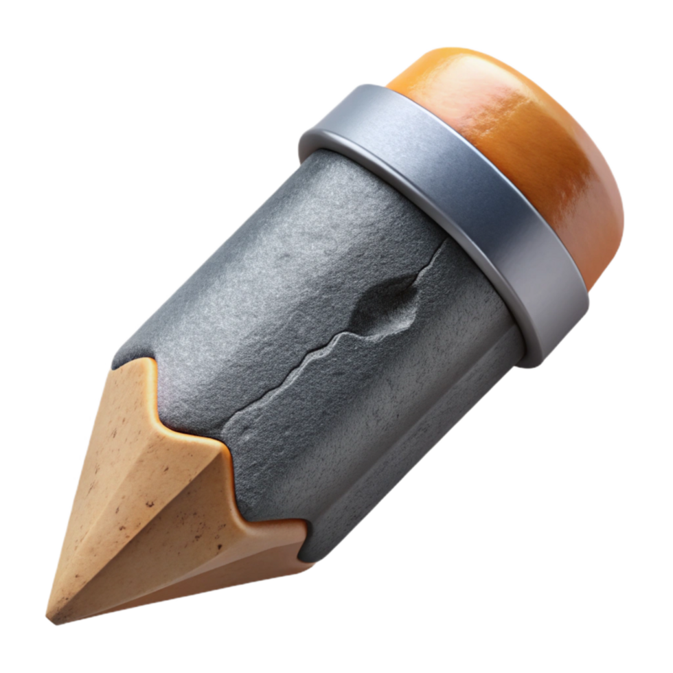 wonderful vintage Broken Pencil Tip with Graphite Detail Cutout original png