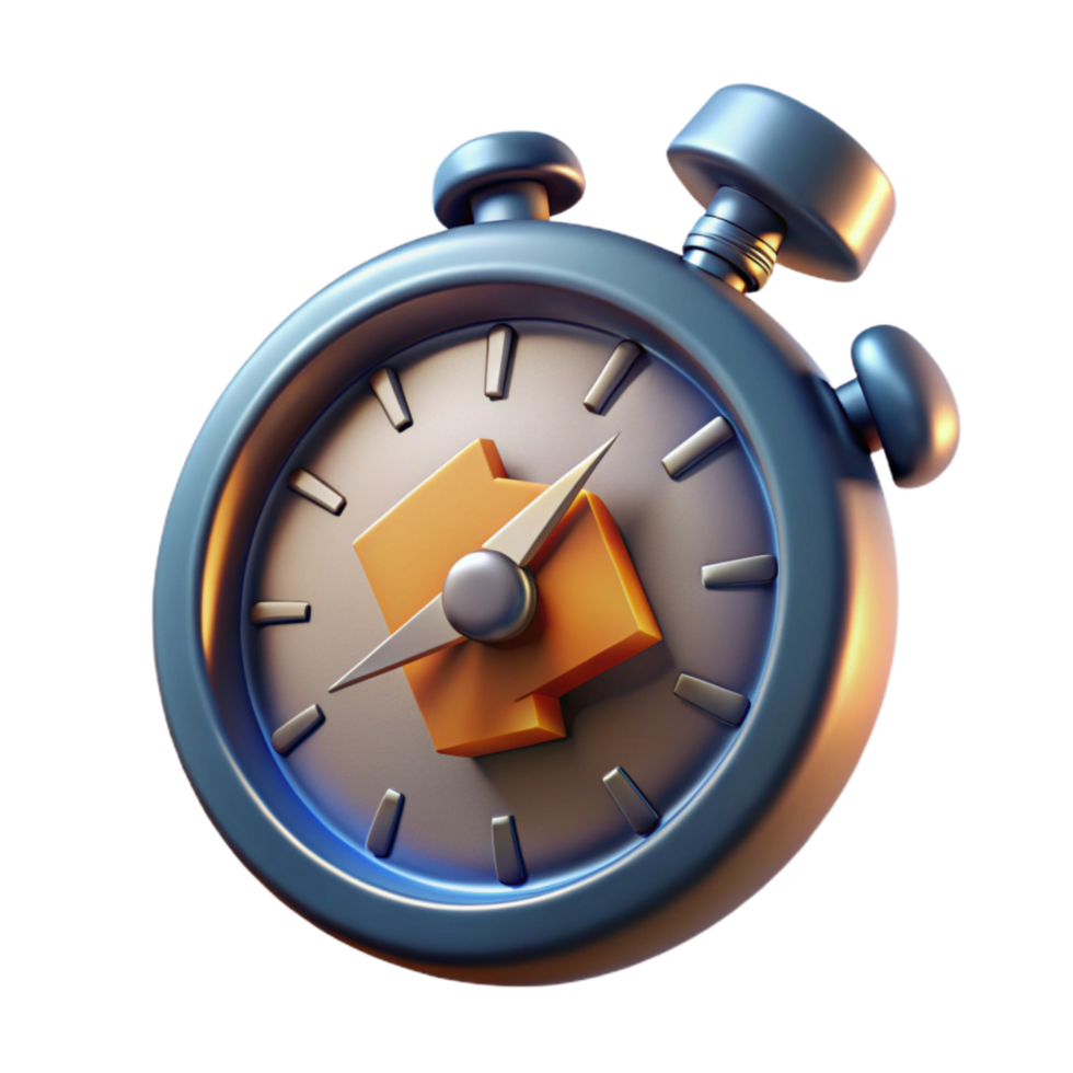 beautiful rustic Broken Stopwatch Cutout with Motion Blur authentic png