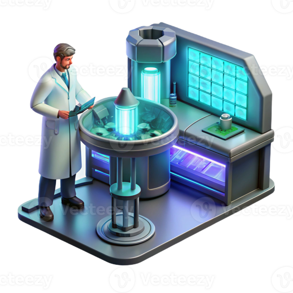 wonderful contemporary A Futuristic Laboratory Filled with professional png