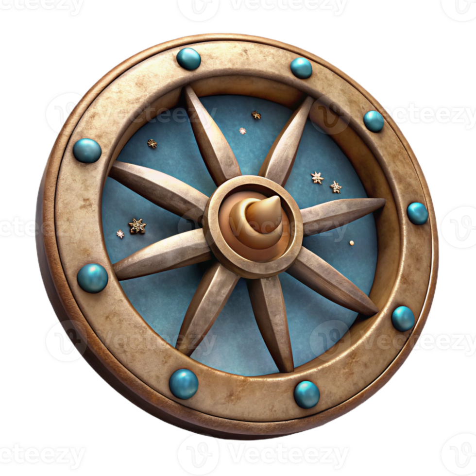 elegant vintage Celestial Cartwheel Isolated with Soft Lighting png