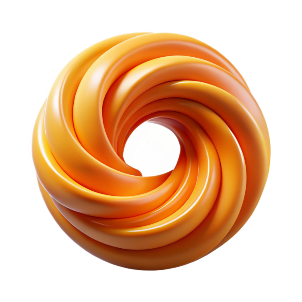 extraordinary classic Circular Flux Motion with Orange Hue Transparent Background exclusive png