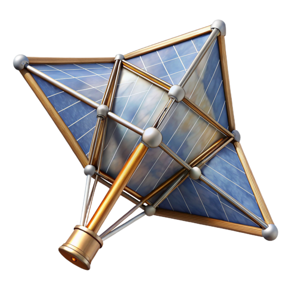 wonderful contemporary Circular Solar Sail Cutout with Metallic Sheen png