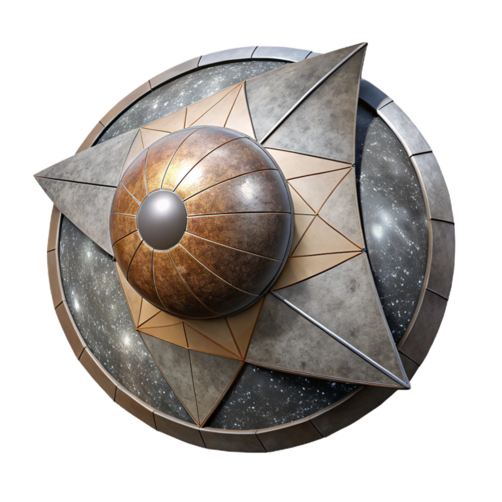 magnificent traditional Circular Solar Sail in Deep Space Cutout original png