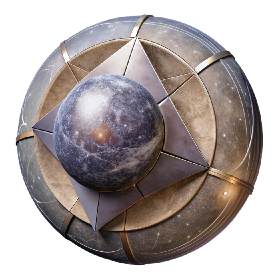 wonderful rustic Circular Solar Sail in Deep Space Cutout high quality png