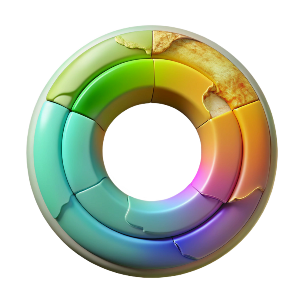 elegant artistic Circular Spectral Territory Map Transparent original png
