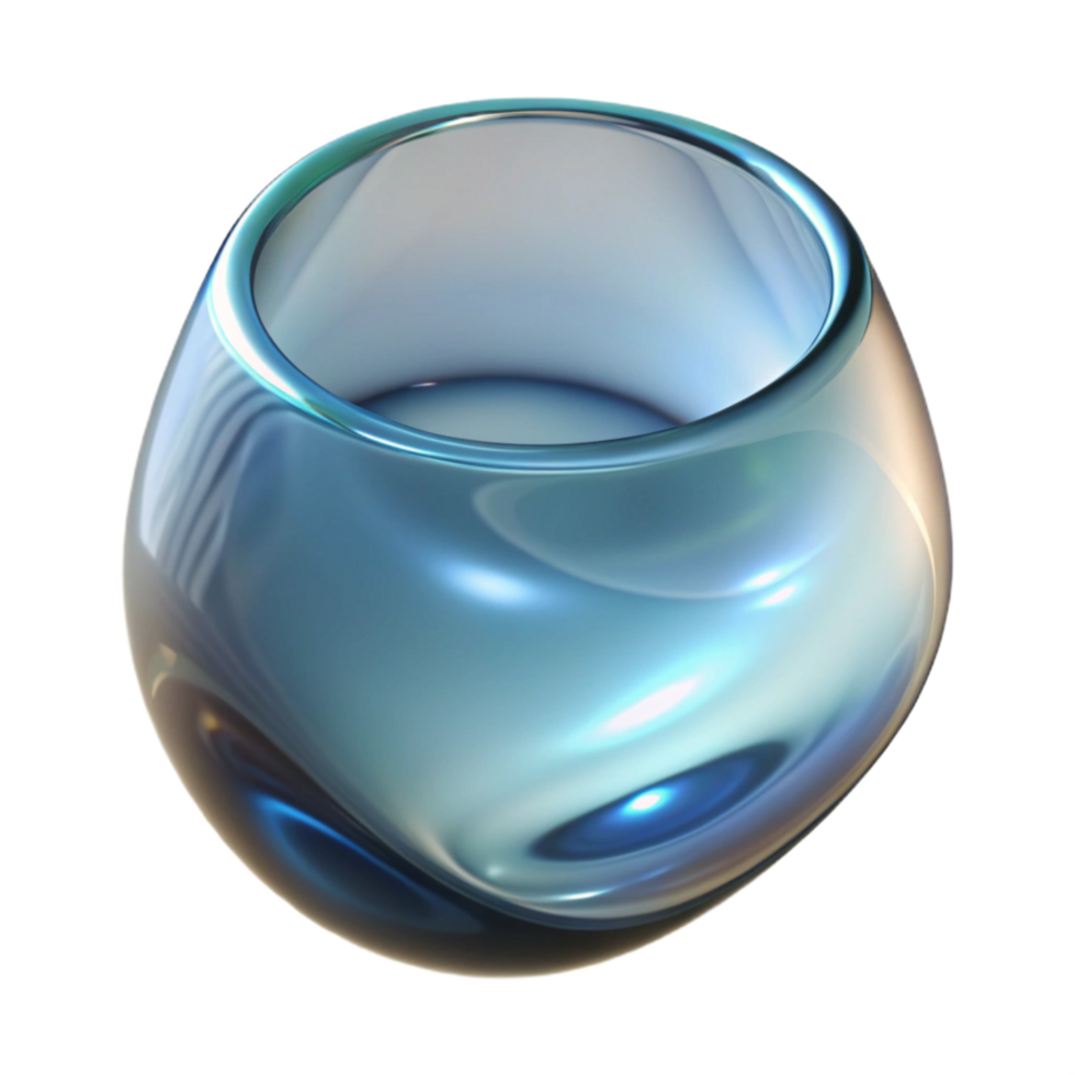 dramatic artistic Clear Glass Distortion Reflection Isolated genuine png