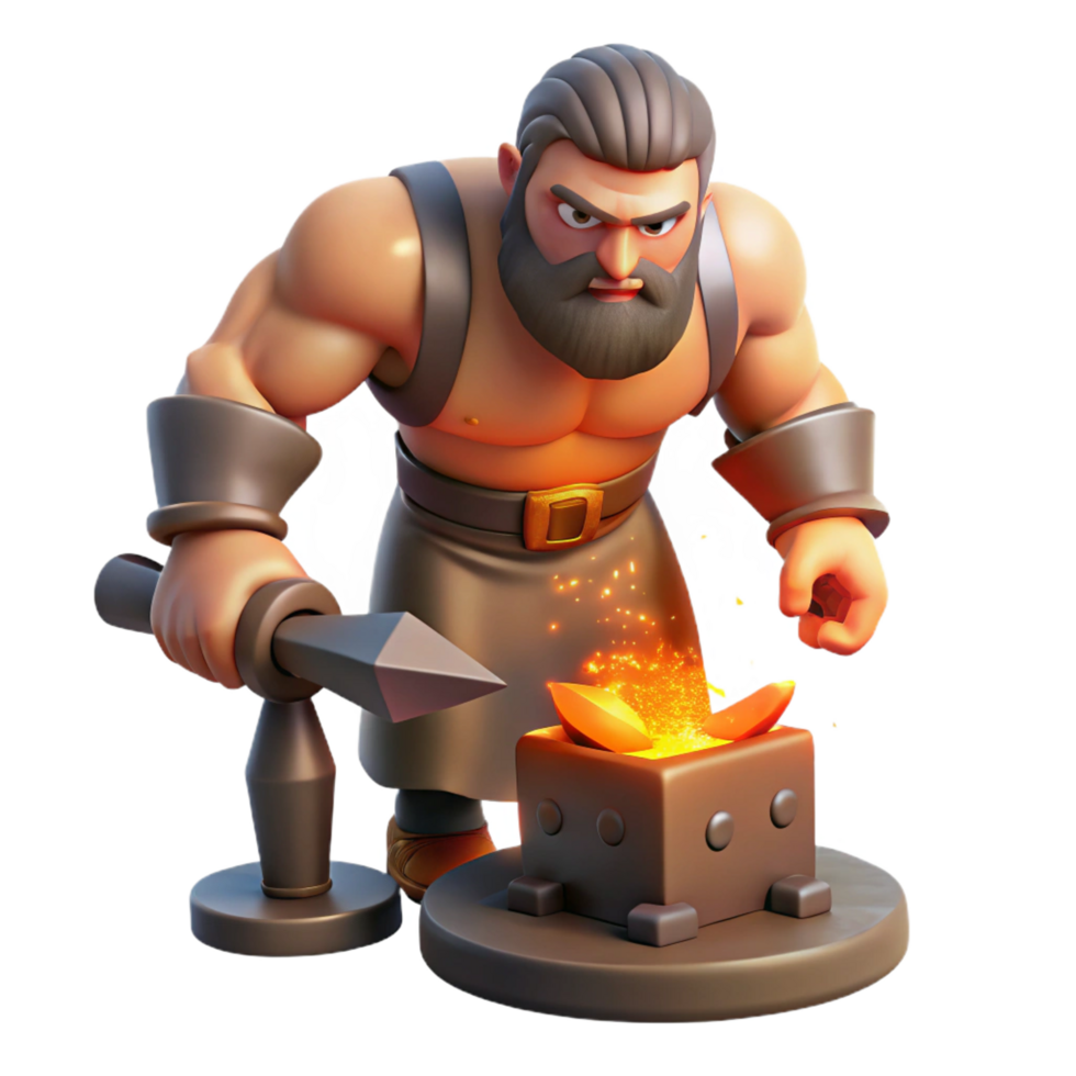 wonderful classic A Powerful Cyclops Forging a Thunderbolt original png