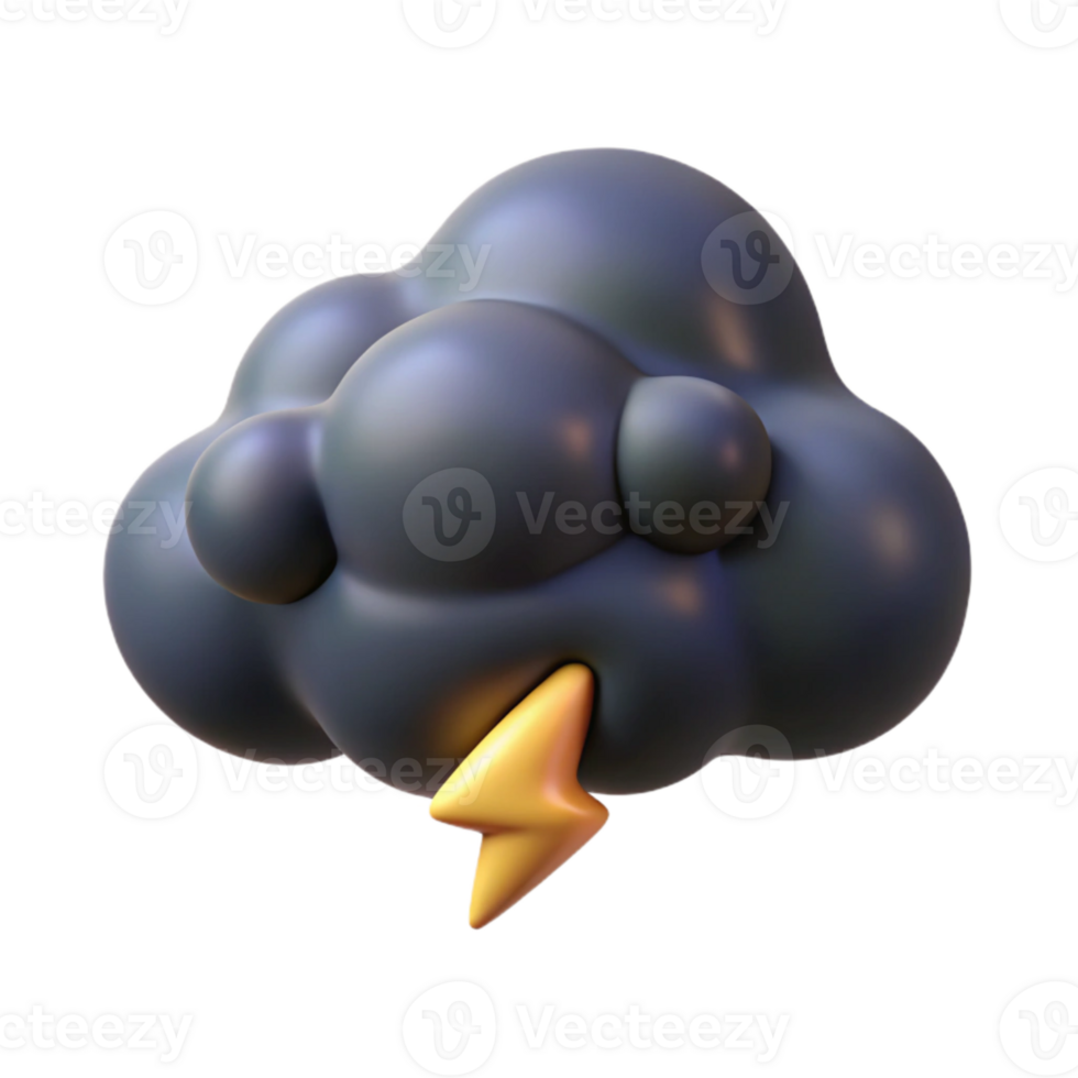 wonderful modern Dark and Moody Stormy Sky Cutout Isolated Element premium png
