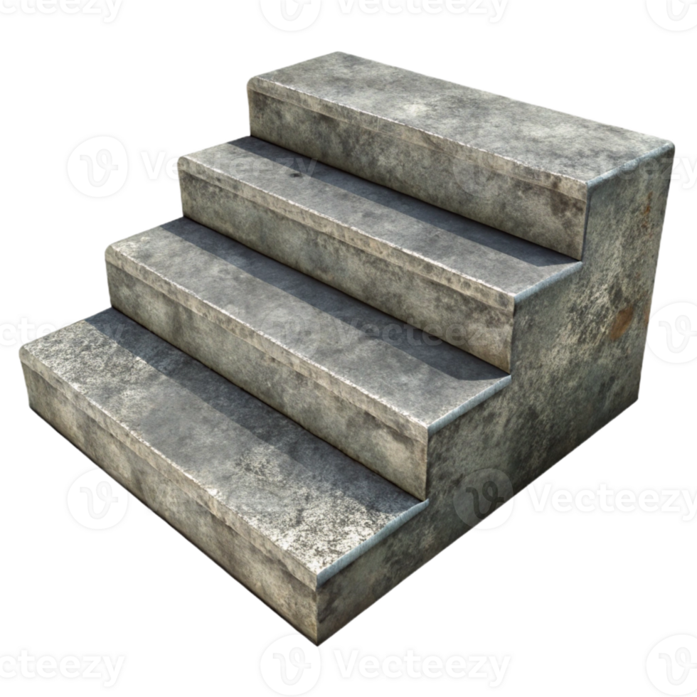 wonderful minimalist Damaged Concrete Step Texture Isolated high resolution png