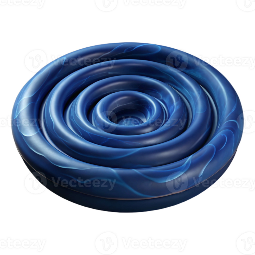 beautiful abstract Dark Blue Ocean Whirlpool Cutout Transparent Background genuine png