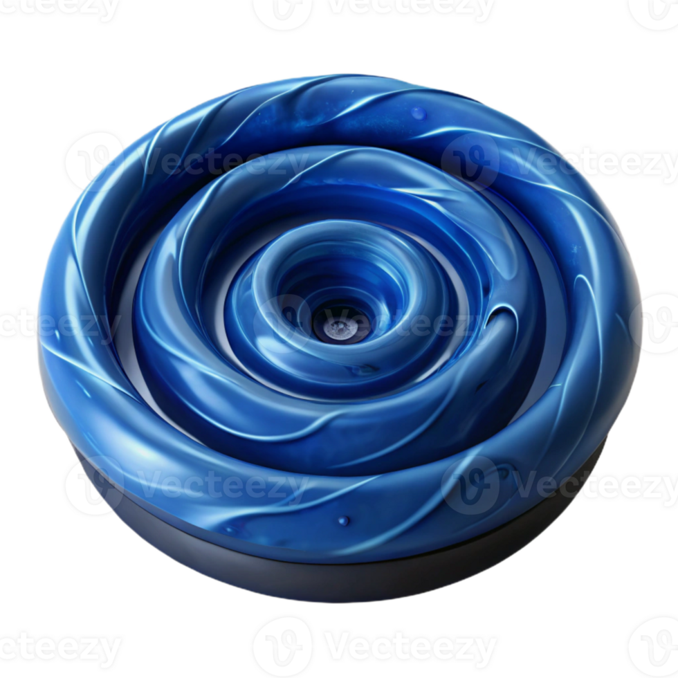 impressive modern Dark Blue Ocean Whirlpool Cutout Transparent Background high resolution png