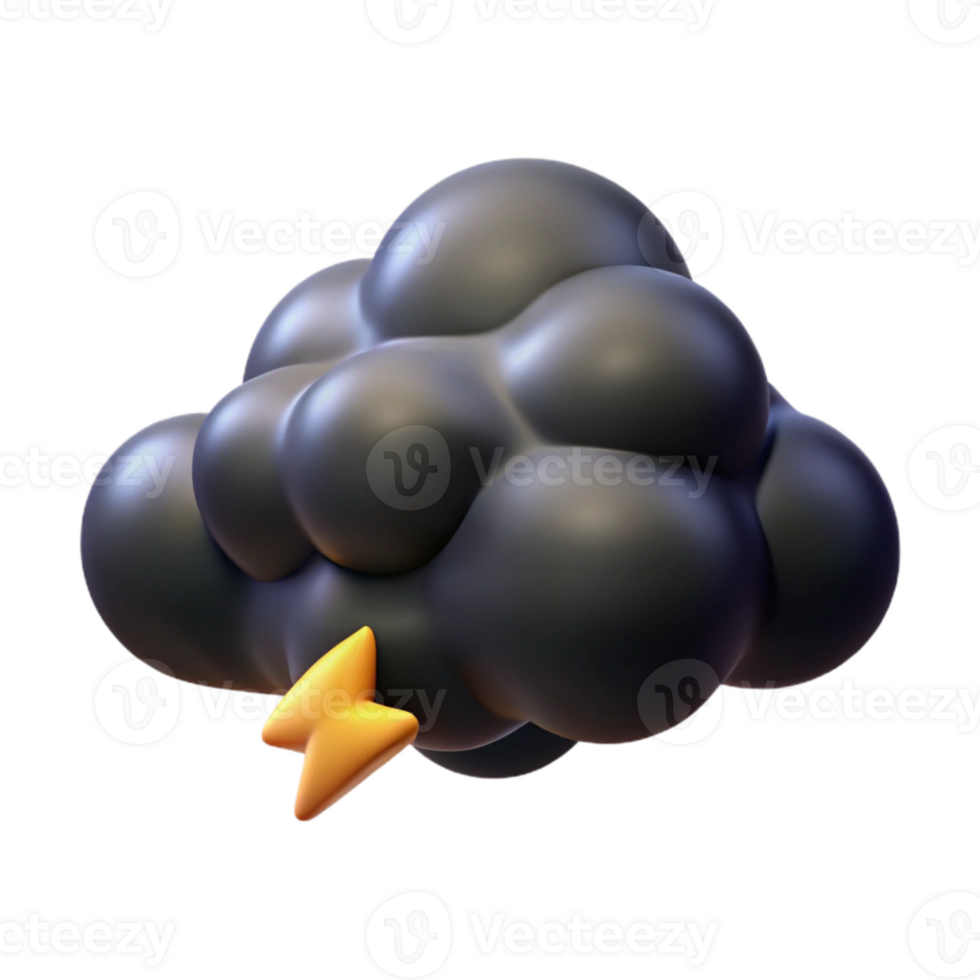 dramatic traditional Dark Storm Clouds Cutout Isolated on Transparent Background high resolution png