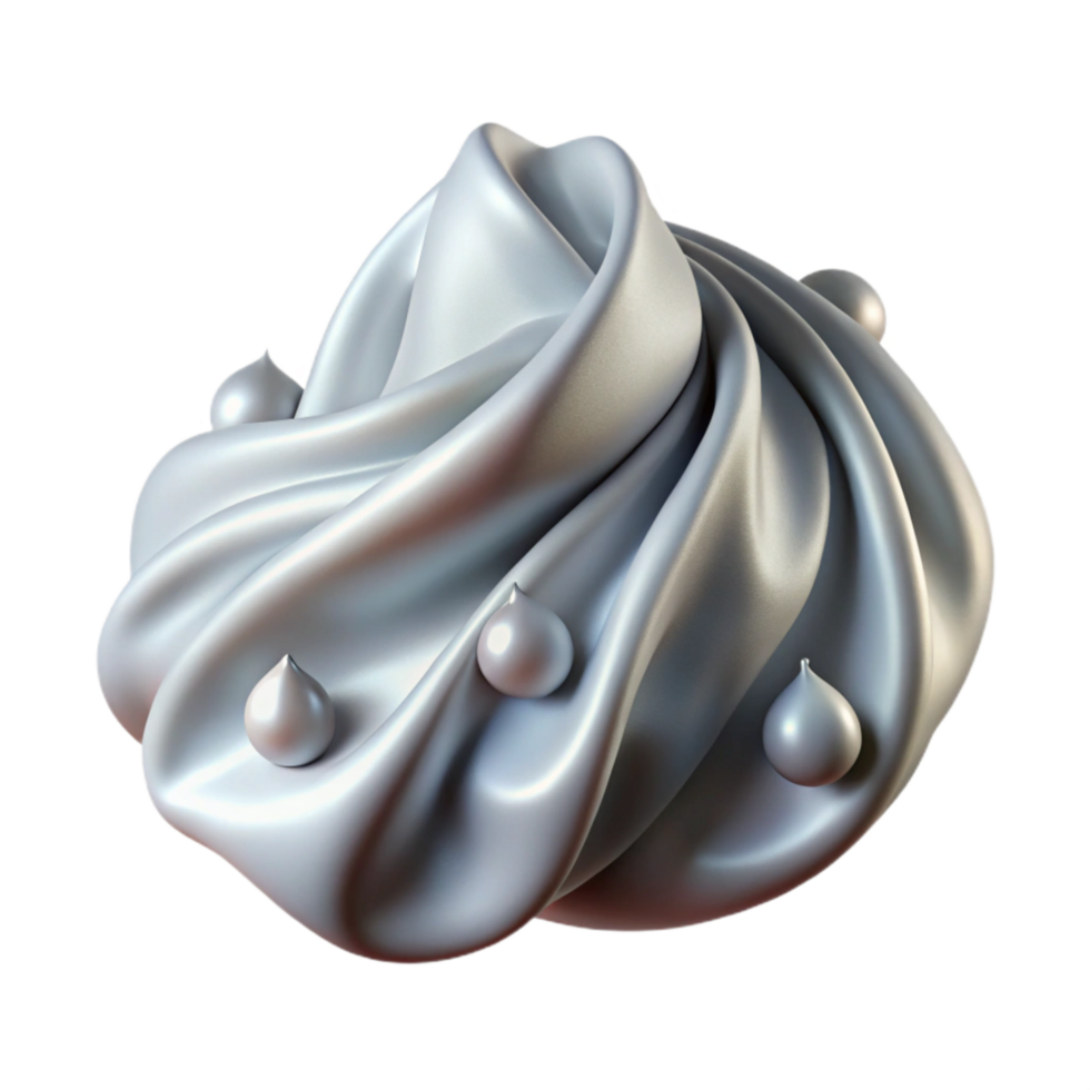 serene artistic Delicate Silken Strand with Dew Isolated professional png