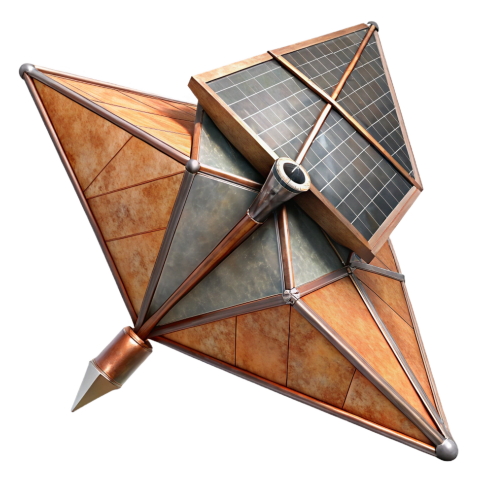 impressive modern Deploying Solar Sail Cutout with Expanding Structure detailed png