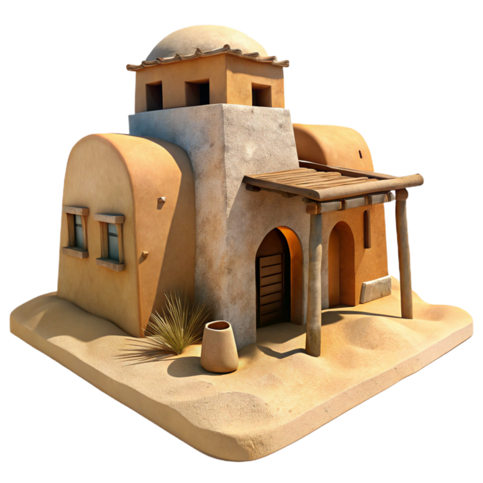 extraordinary vintage Desert Dwelling Transparent Background Low Angle high resolution png