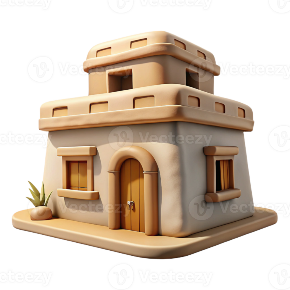 stunning modern Desert Wind Aerthys Building Isolated on Transparent Background genuine png