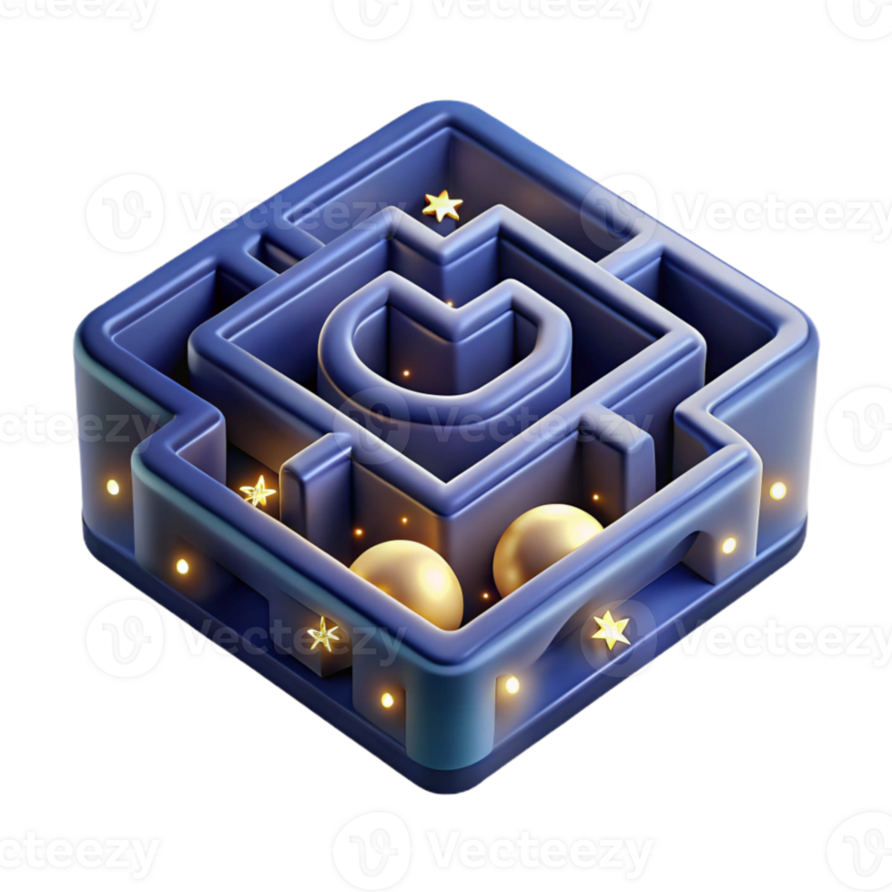 dramatic traditional Detailed Luminari Maze Cutout on Transparent Background high resolution png