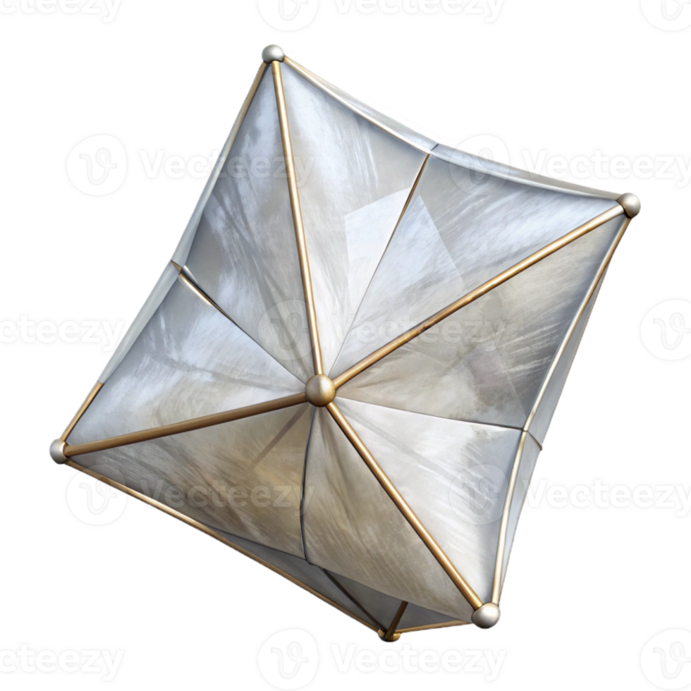 impressive vintage Detailed Solar Sail Cutout with Visible Structure exclusive png