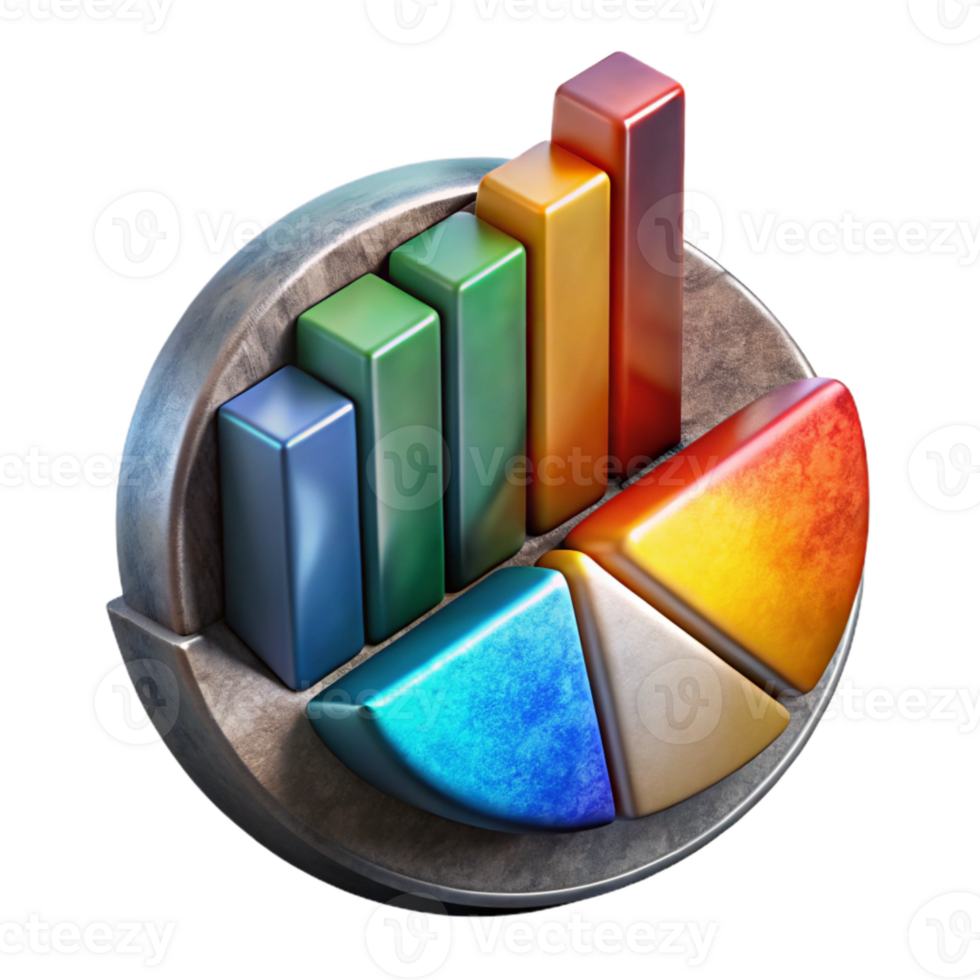 beautiful contemporary Detailed Spectral Analysis Chart Cutout with Glow professional png