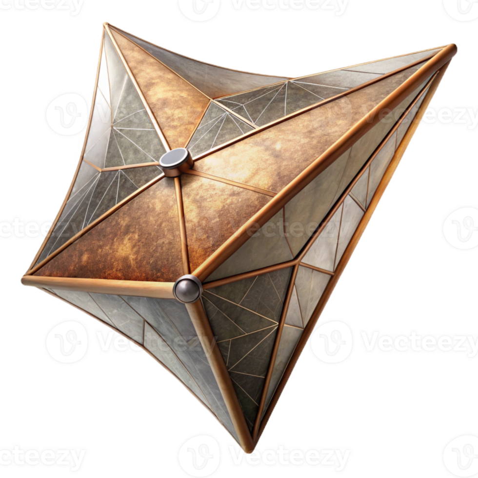impressive creative Detailed Solar Sail Cutout with Visible Structure detailed png