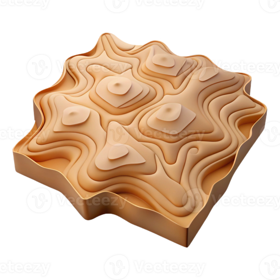 magnificent artistic Detailed Topographic Map Contours Isolated on Transparent Background genuine png