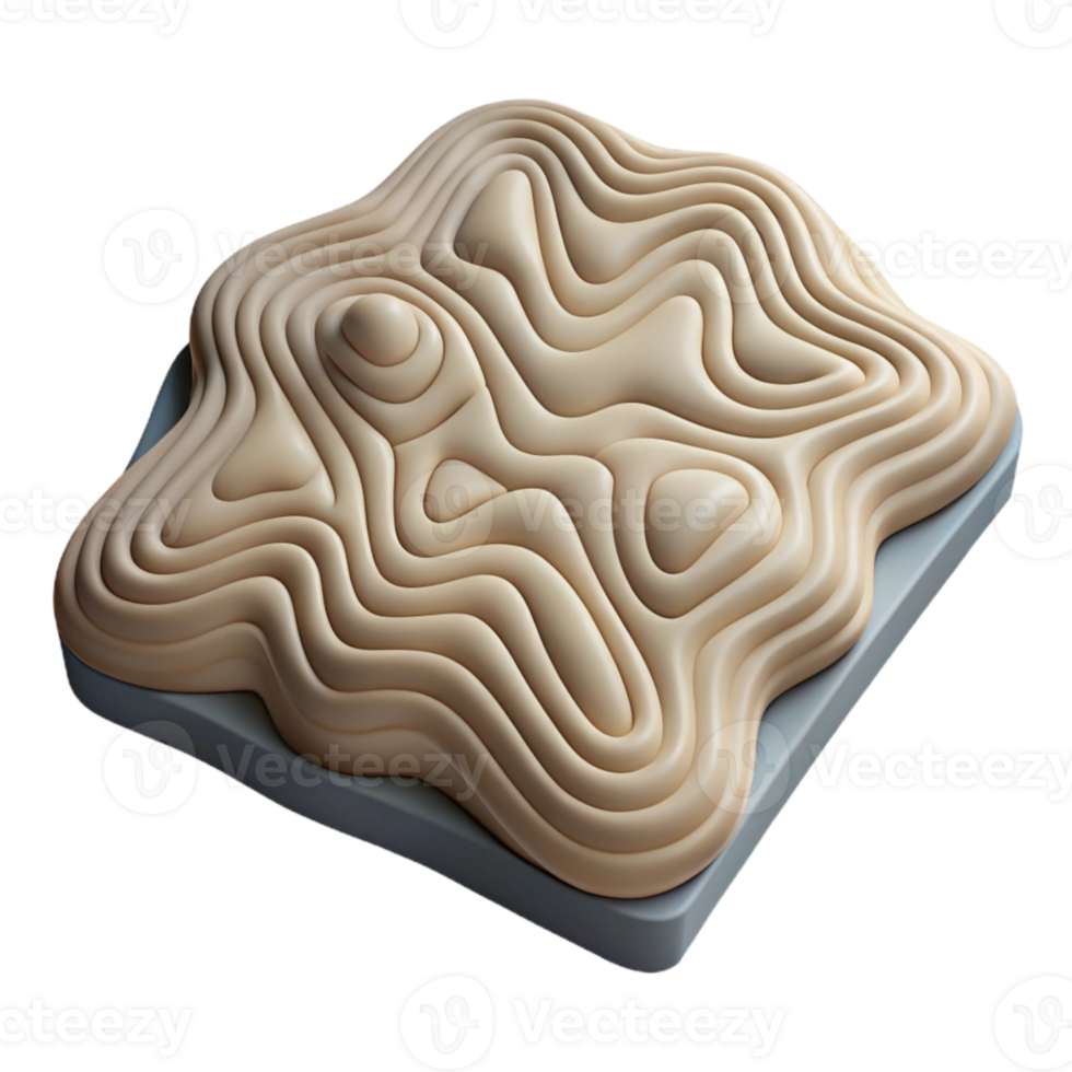 stunning modern Detailed Topographic Map Contours Isolated on Transparent Background genuine png