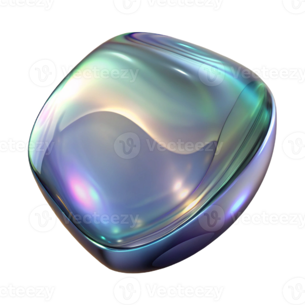 impressive abstract Distorted Glass Reflection Cutout Isolated Element authentic png