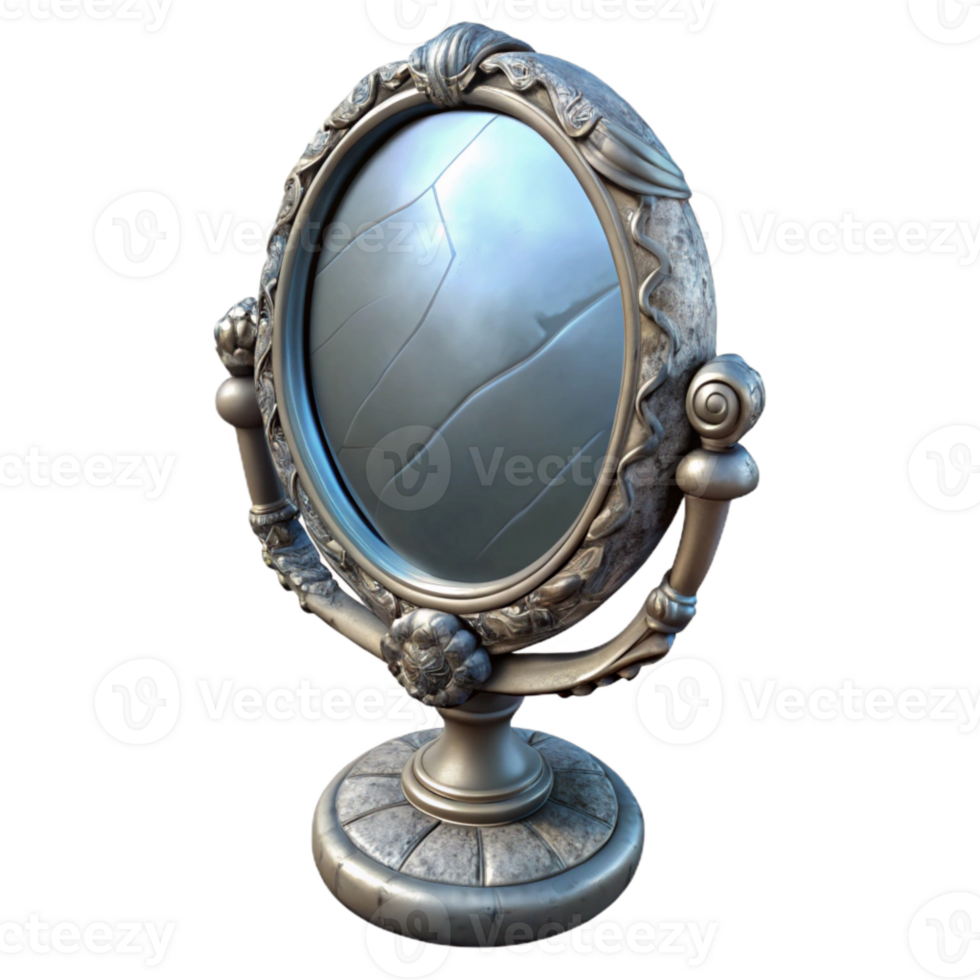 beautiful artistic Distorted Mirror Reflection Isolated original png
