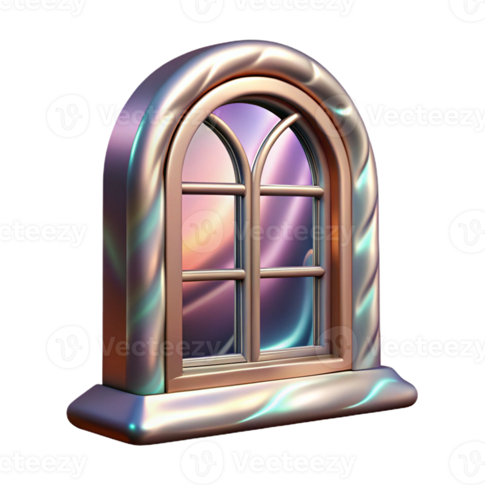 beautiful traditional Distorted Window Reflection Cutout Transparent premium png