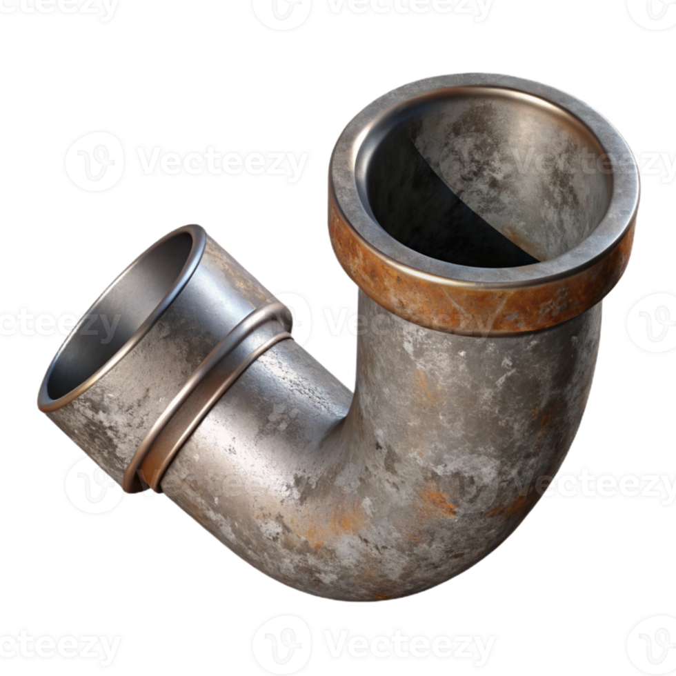 extraordinary abstract Distressed Metal Pipe Texture Cutout on Transparent Background genuine png