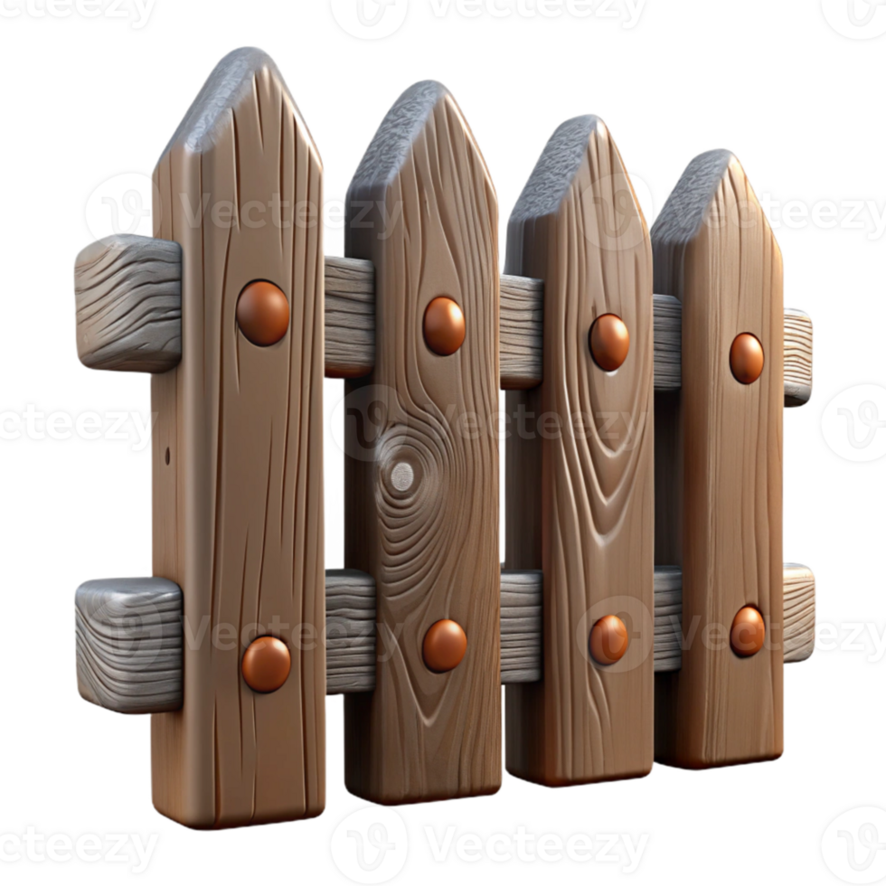 beautiful vintage Distressed Wooden Fence Texture Cutout with Weathered Boards original png
