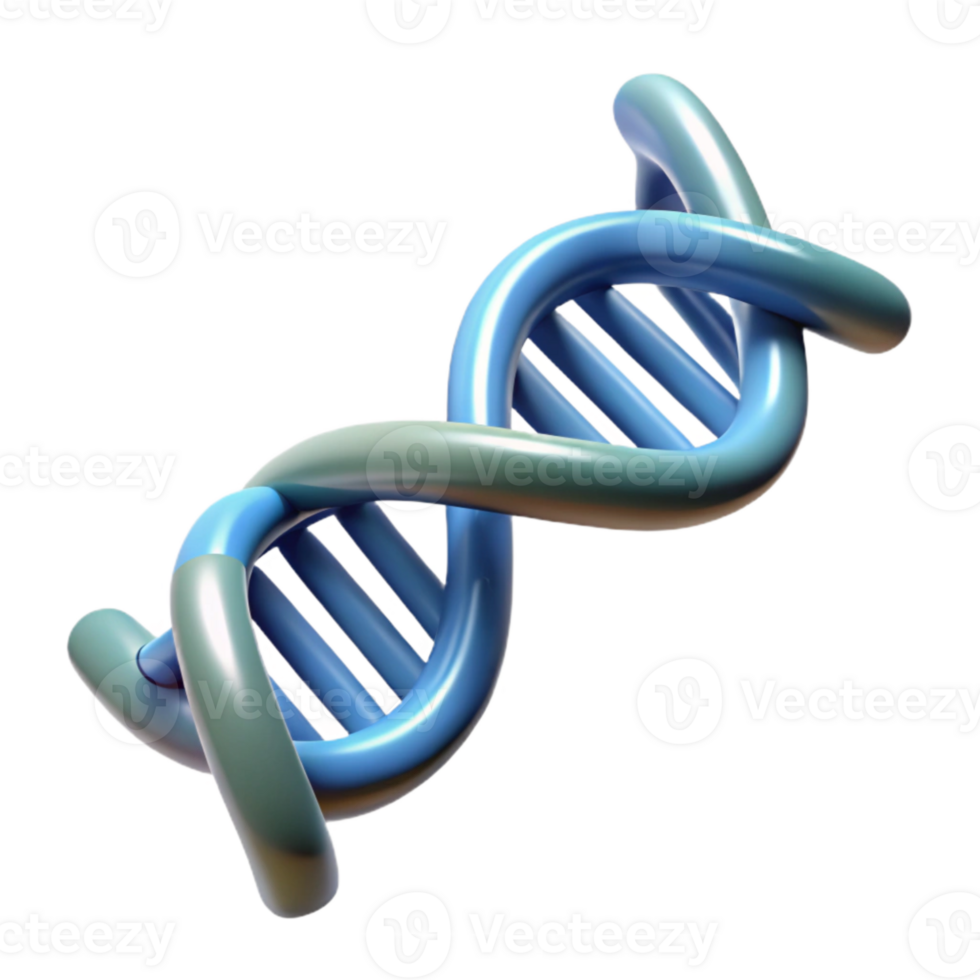 serene traditional Dna Double Helix Scientific Illustration Transparent Background genuine png
