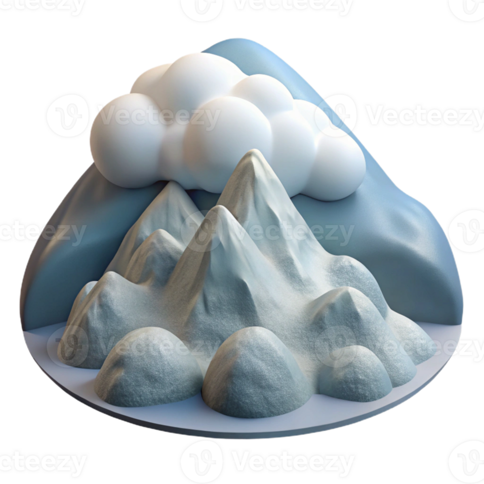 extraordinary creative Dramatic Cloudy Sky Above Snow Covered Mountains Cutout high resolution png