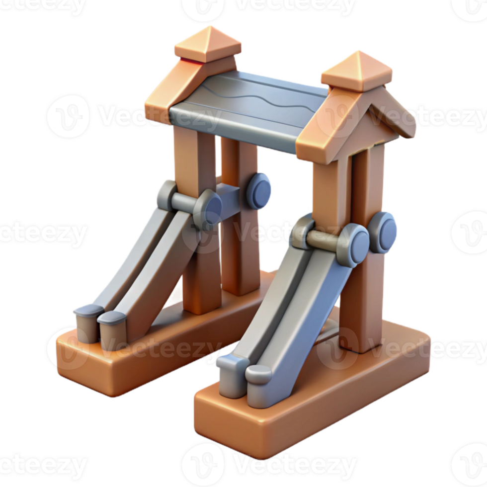 stunning modern Drawbridge Upwards Angle Cutout on Transparent Background png