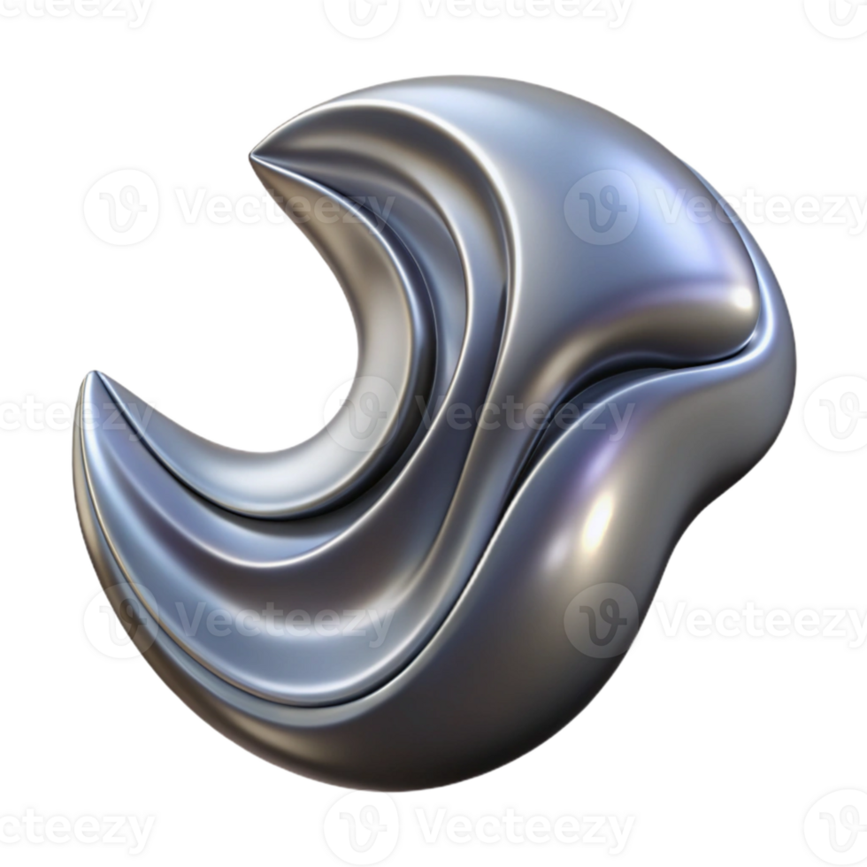 beautiful modern Dynamic Alloy Stream Transparent Background Isolated genuine png