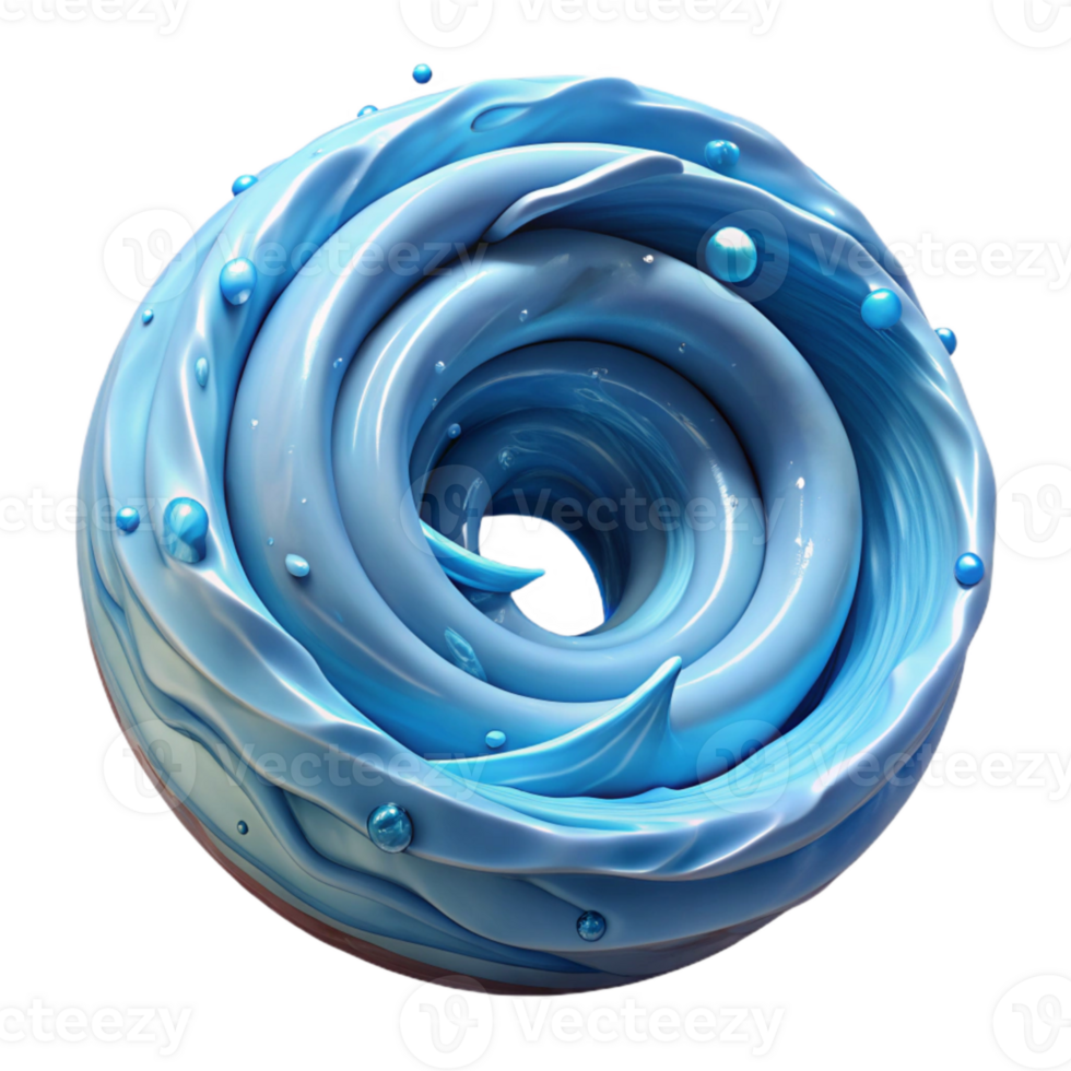 magnificent classic Dynamic Water Vortex Cutout with Transparent Background original png