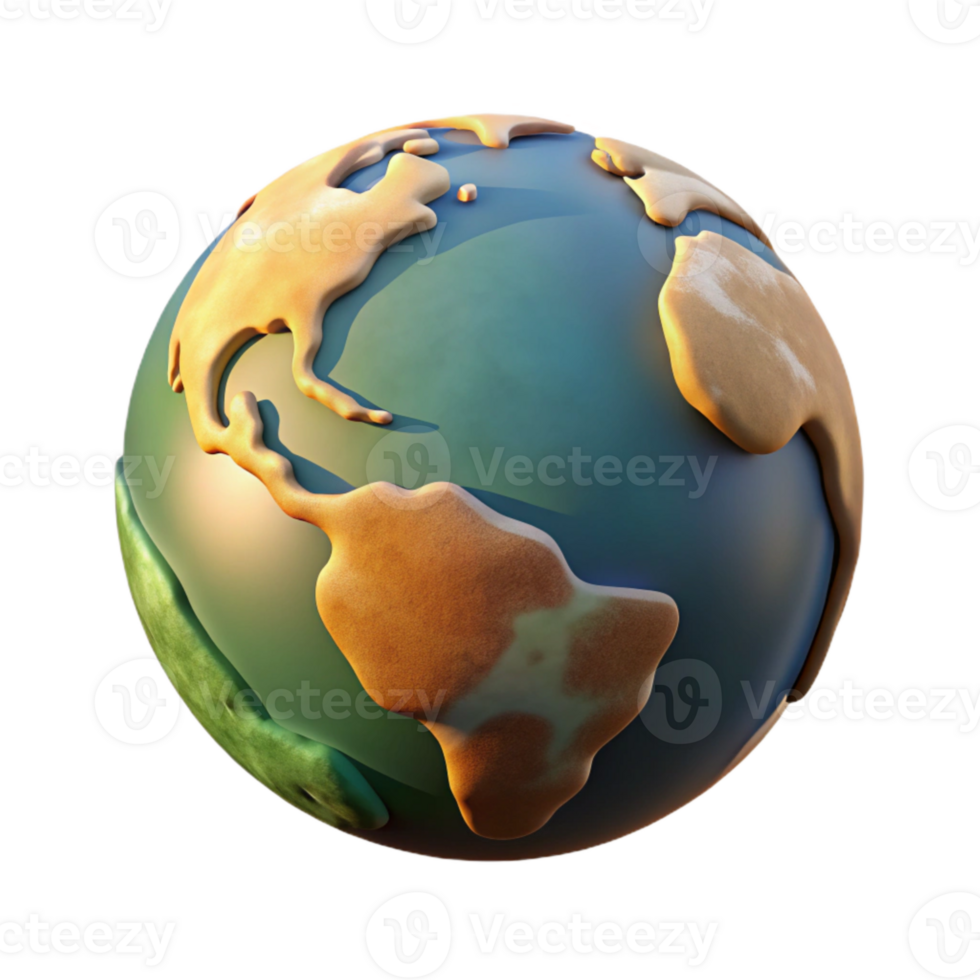 stunning creative Earth Tower Cutout Isolated on Transparent Background Sunset Hue original png