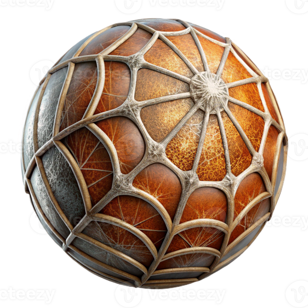 vibrant rustic Fine Web Detail Macro Shot Transparent Background png