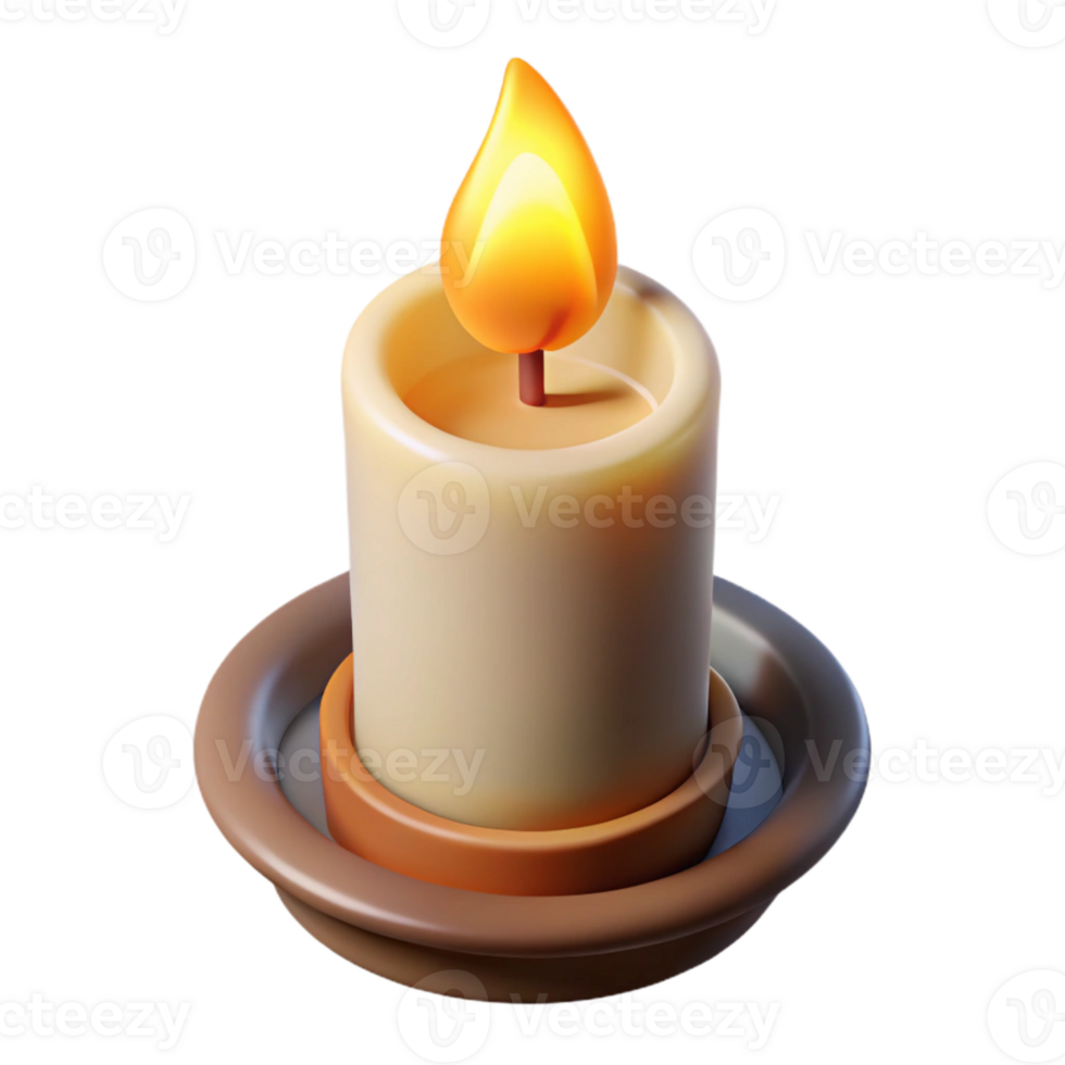 wonderful contemporary Flickering Candlelight Cutout Isolated Flame on Transparent Background png