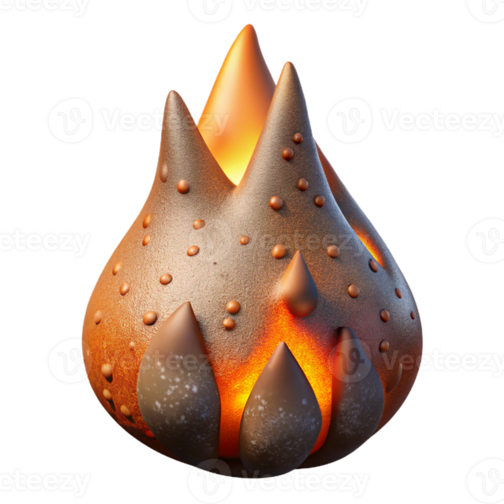 stunning traditional Flickering Embers Close Up Isolated Element detailed png