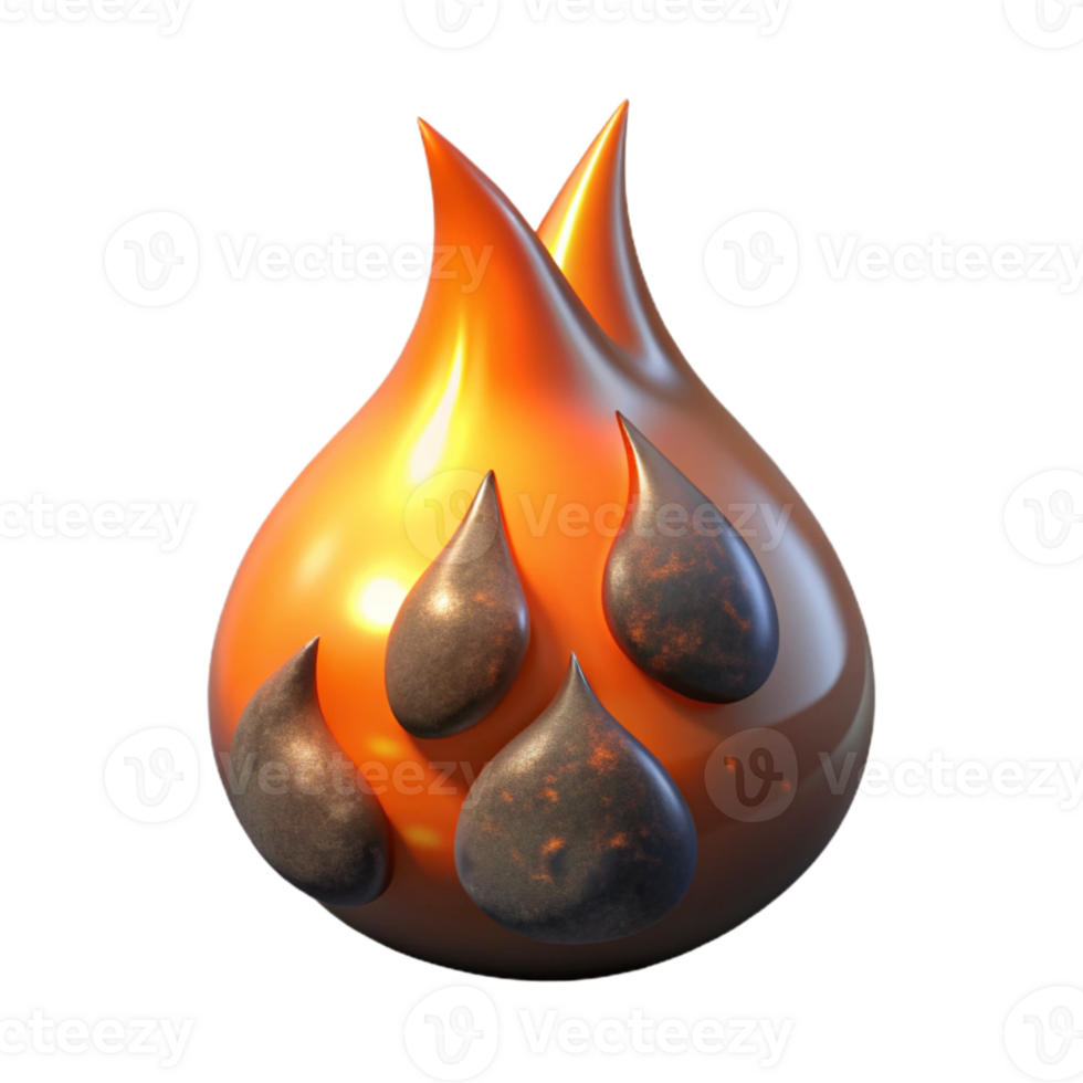 stunning rustic Flickering Embers Cutout on Transparent Background authentic png