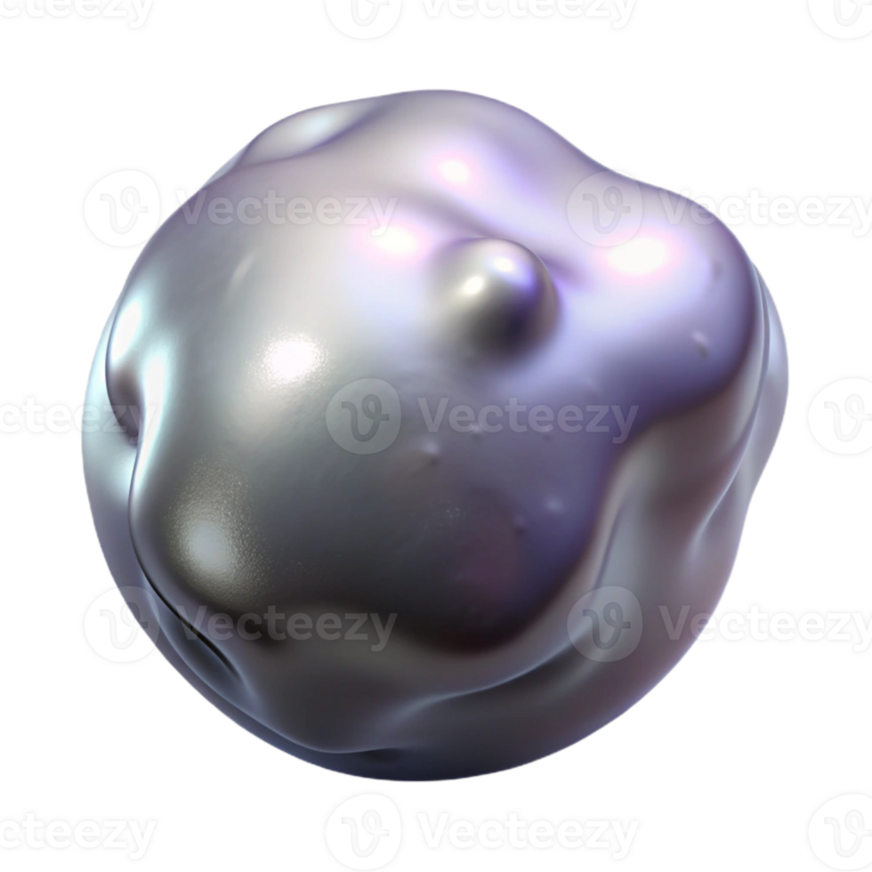 stunning classic Flowing Mercury Blob Isolated Transparent Element png