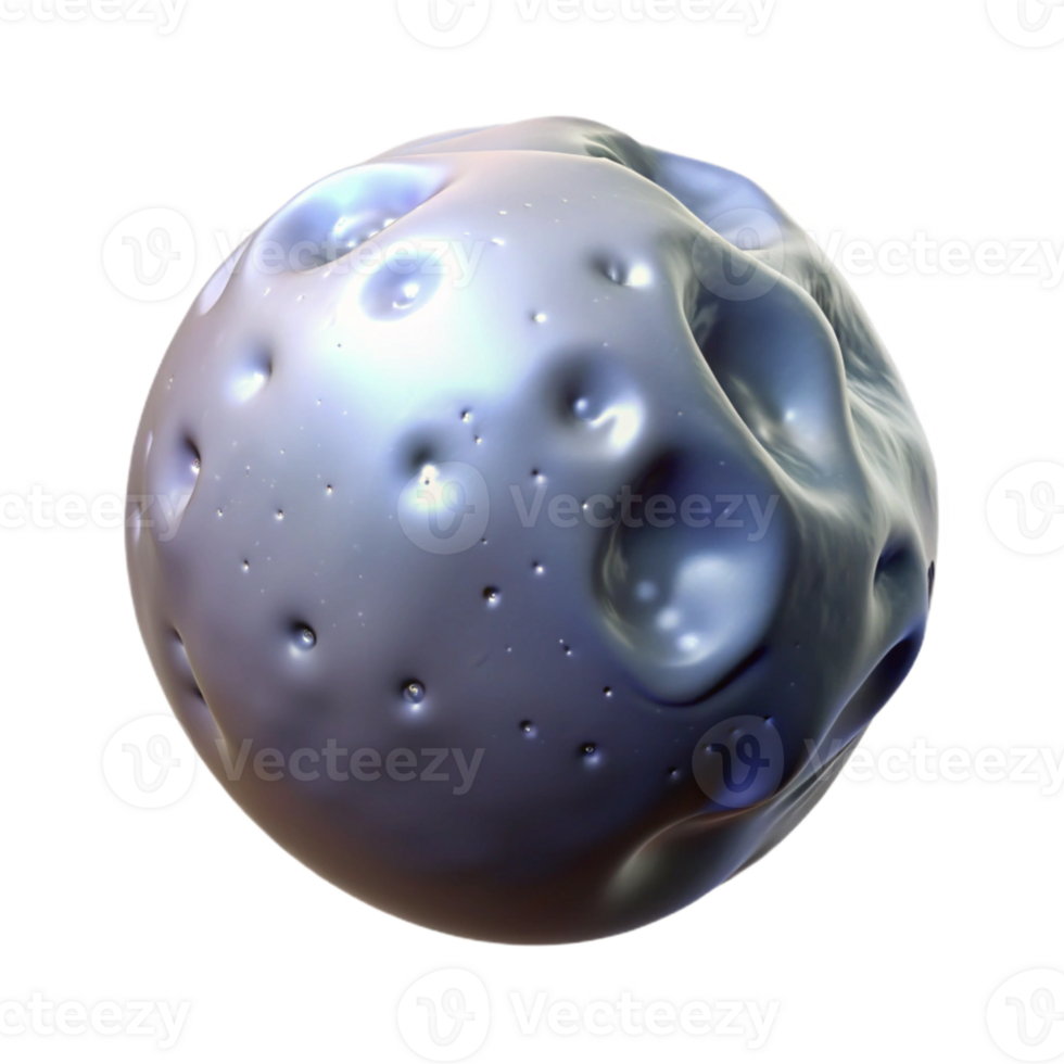 stunning artistic Flowing Mercury Blob Isolated Transparent Element png