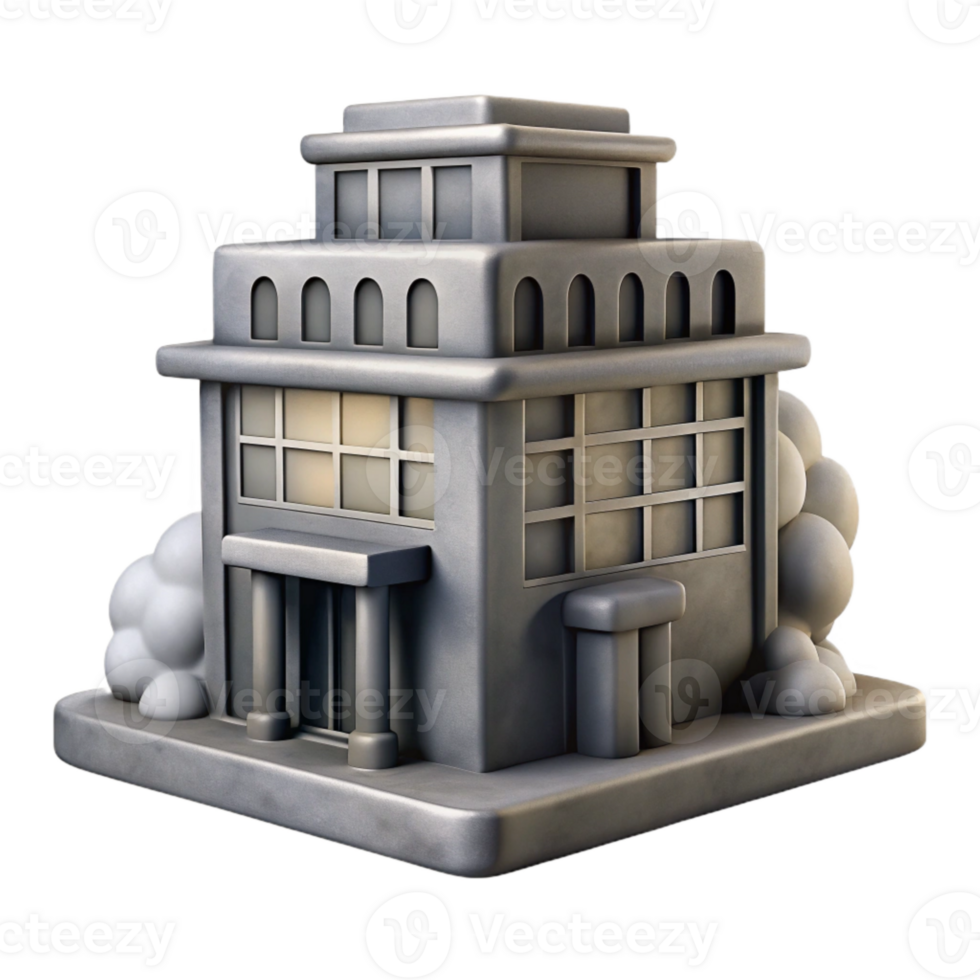 impressive artistic Foggy City Street Corner Cutout Warm Lighting high quality png