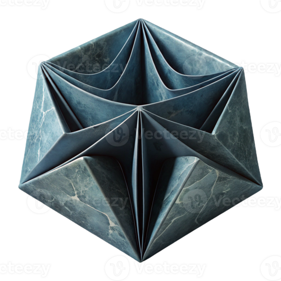 elegant classic Folded Paper Effect with Depth Illusion Transparent premium png