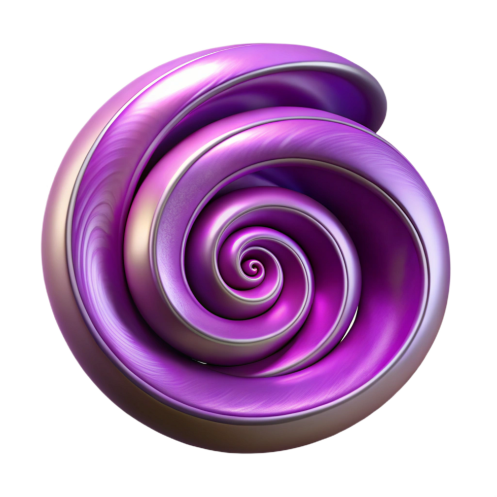 magnificent classic Fractal Art Purple Spirals Isolated Transparent Background high resolution png