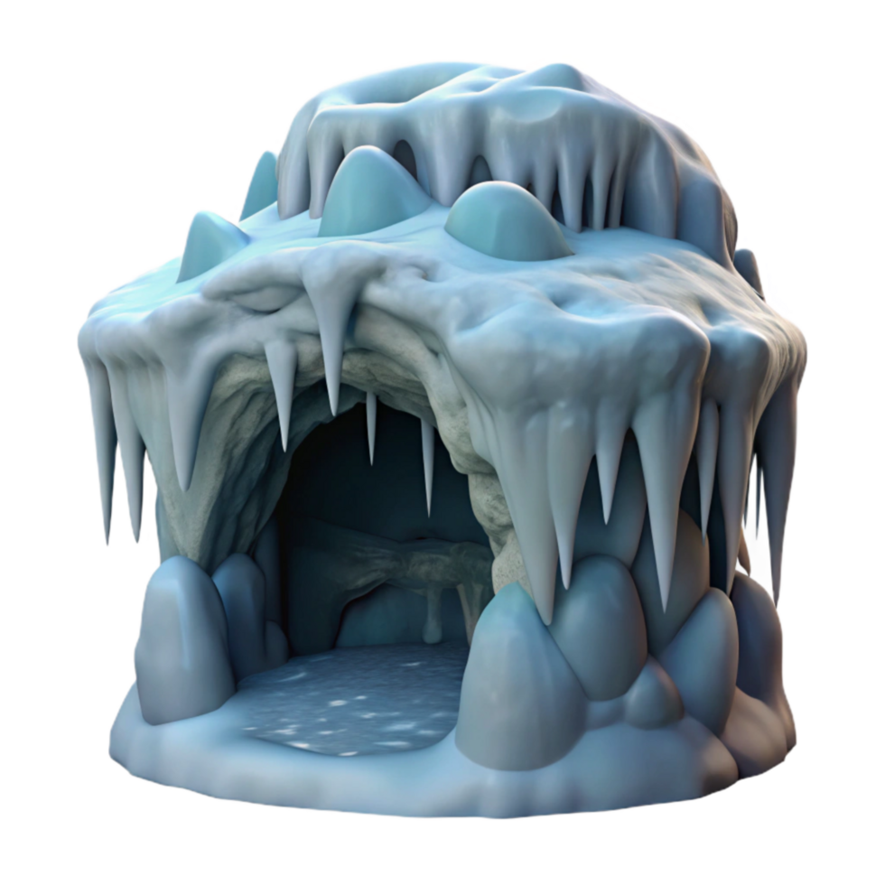 extraordinary modern Gelid Grotto with Icicles Cutout Element exclusive png