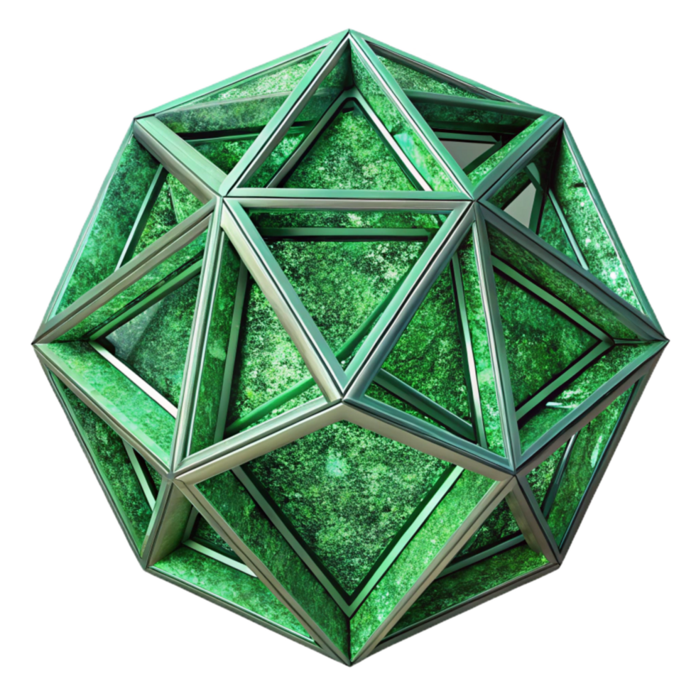wonderful artistic Geometric Chaos Design Green Lines Transparent Background authentic png